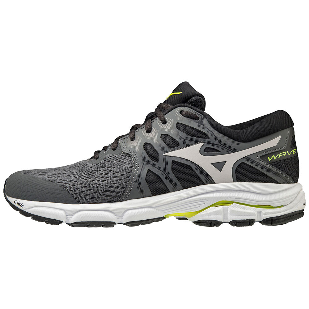 Sapatilhas Running Mizuno Wave Equate 4 - Homem - Cinzentas/Amarelas - APSKM4908